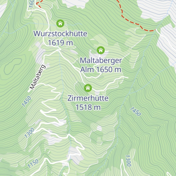 Map of Zirmerhütte
