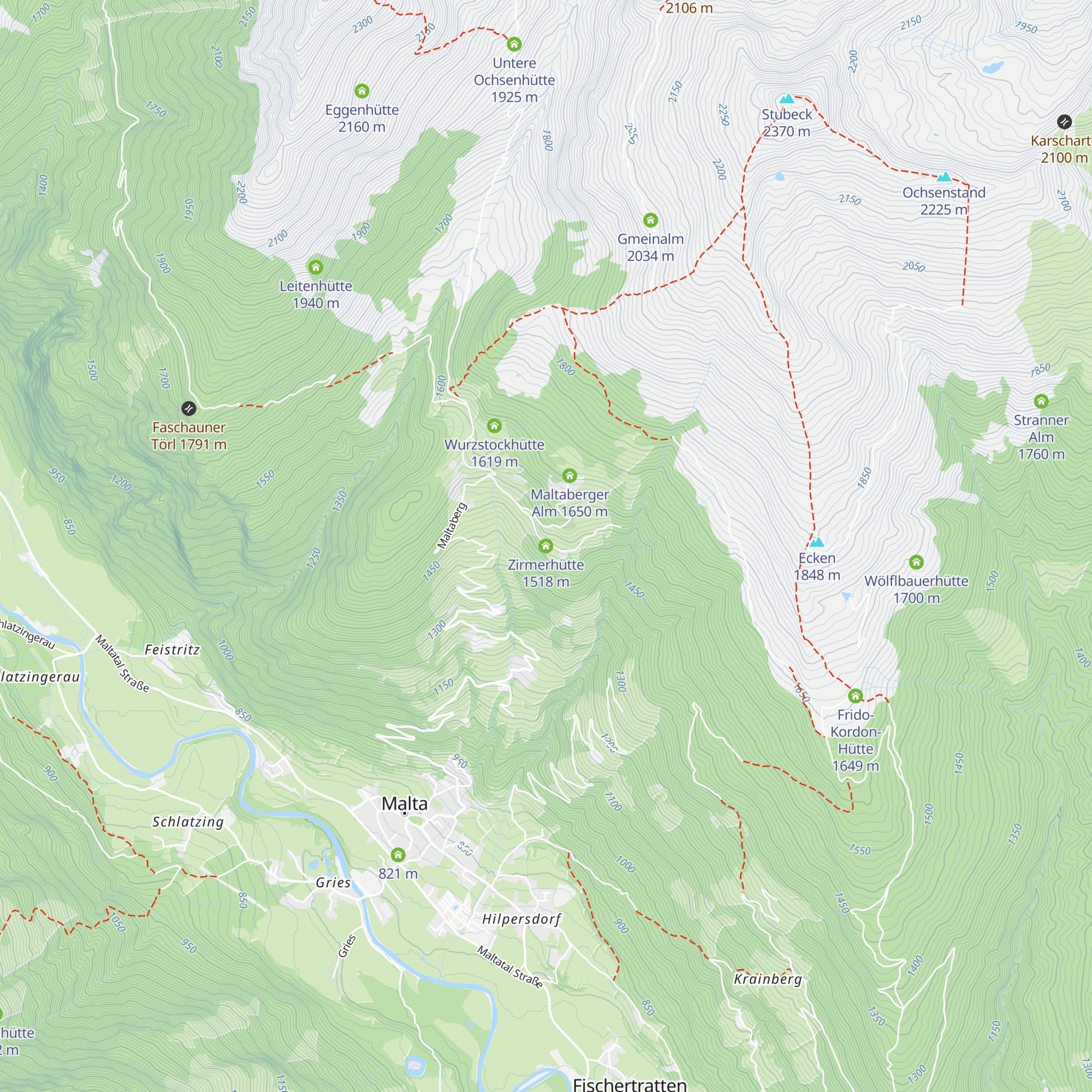 Zirmerhütte map