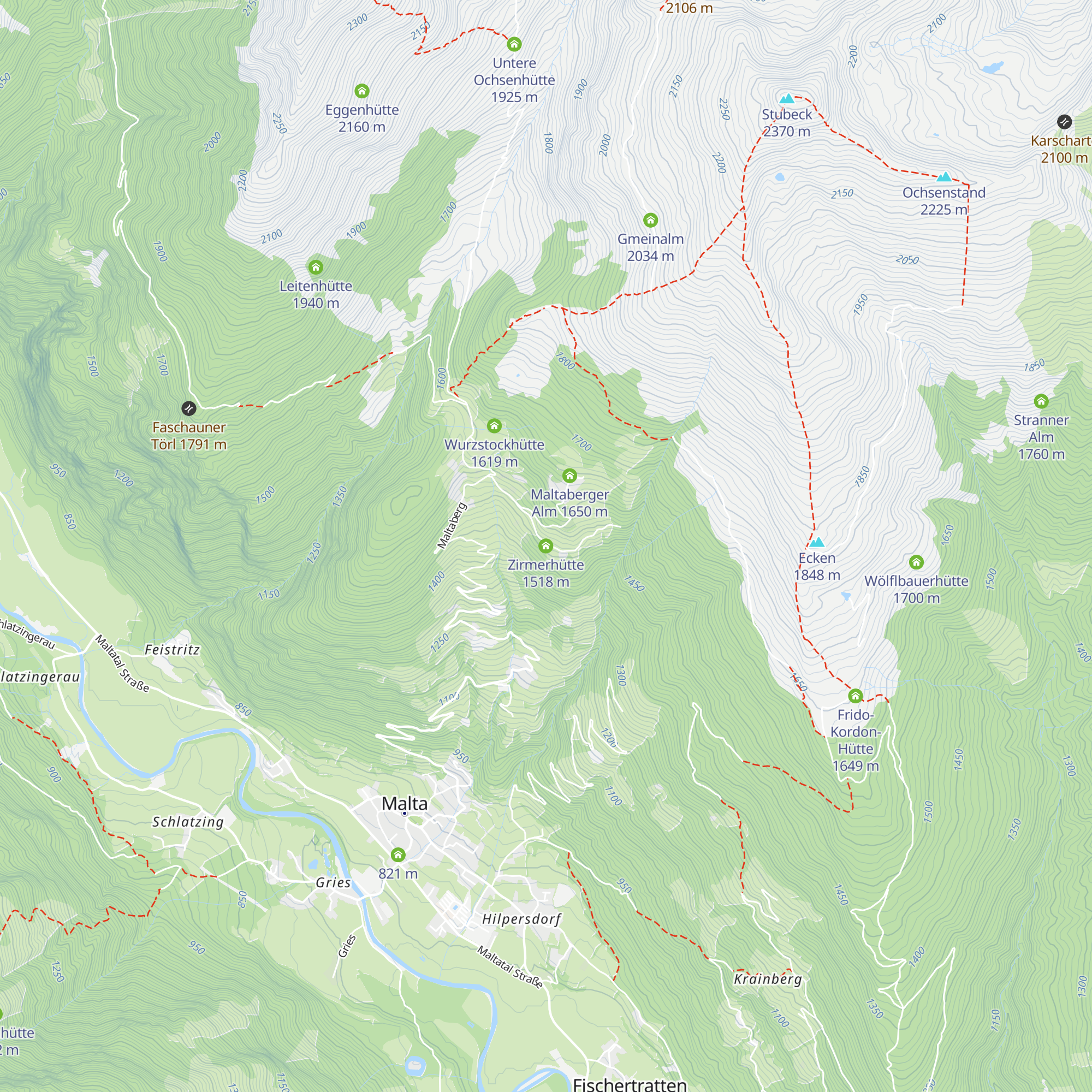 Zirmerhütte map