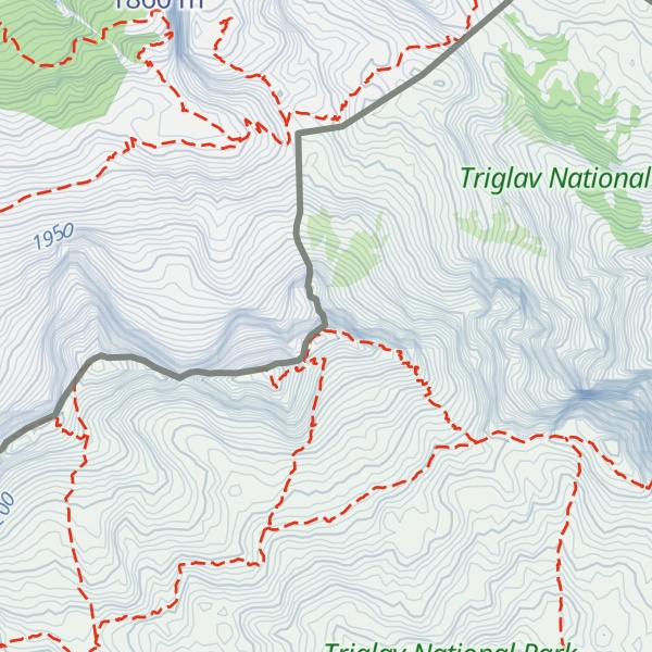 Map of Mala Črnelska špica