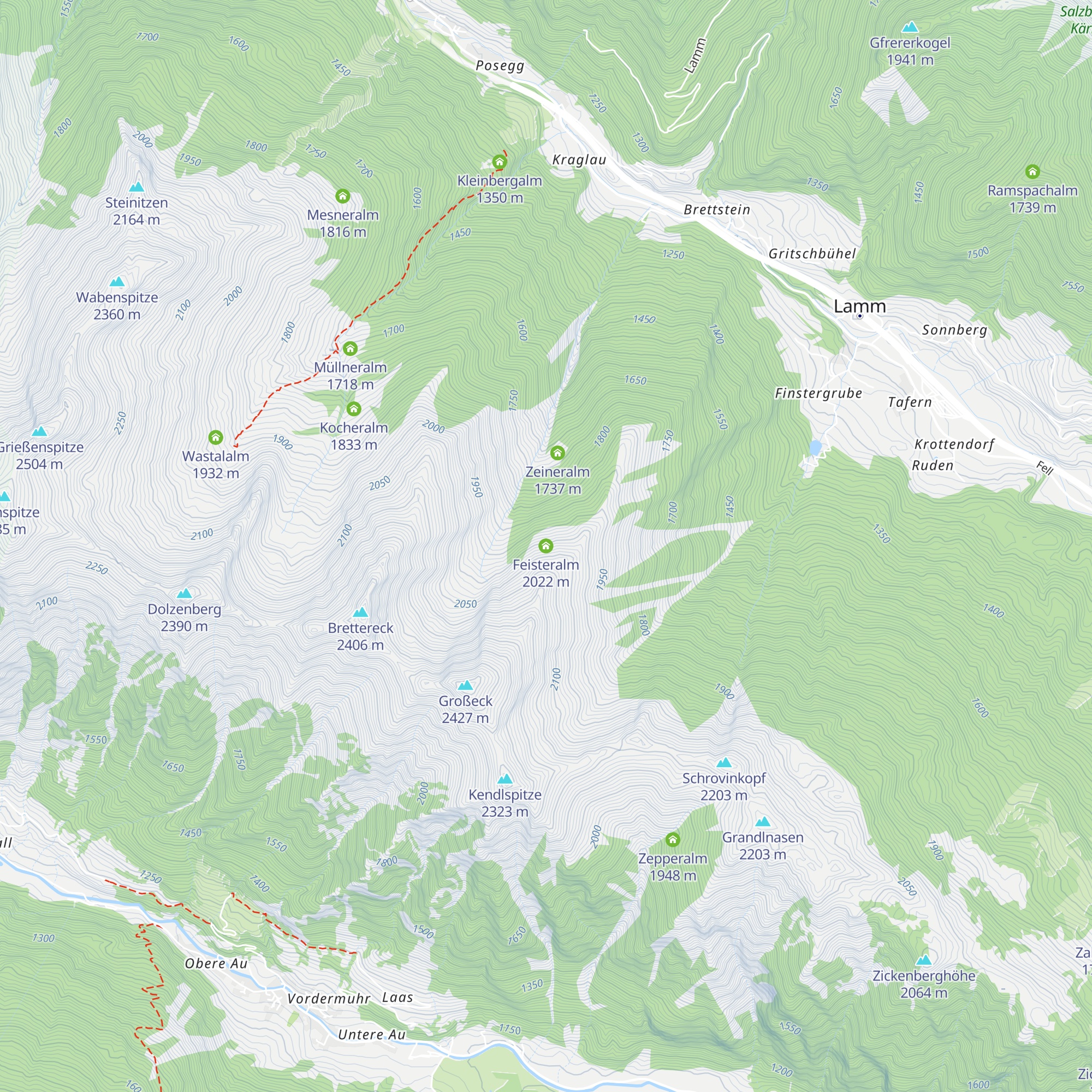 Feisteralm map
