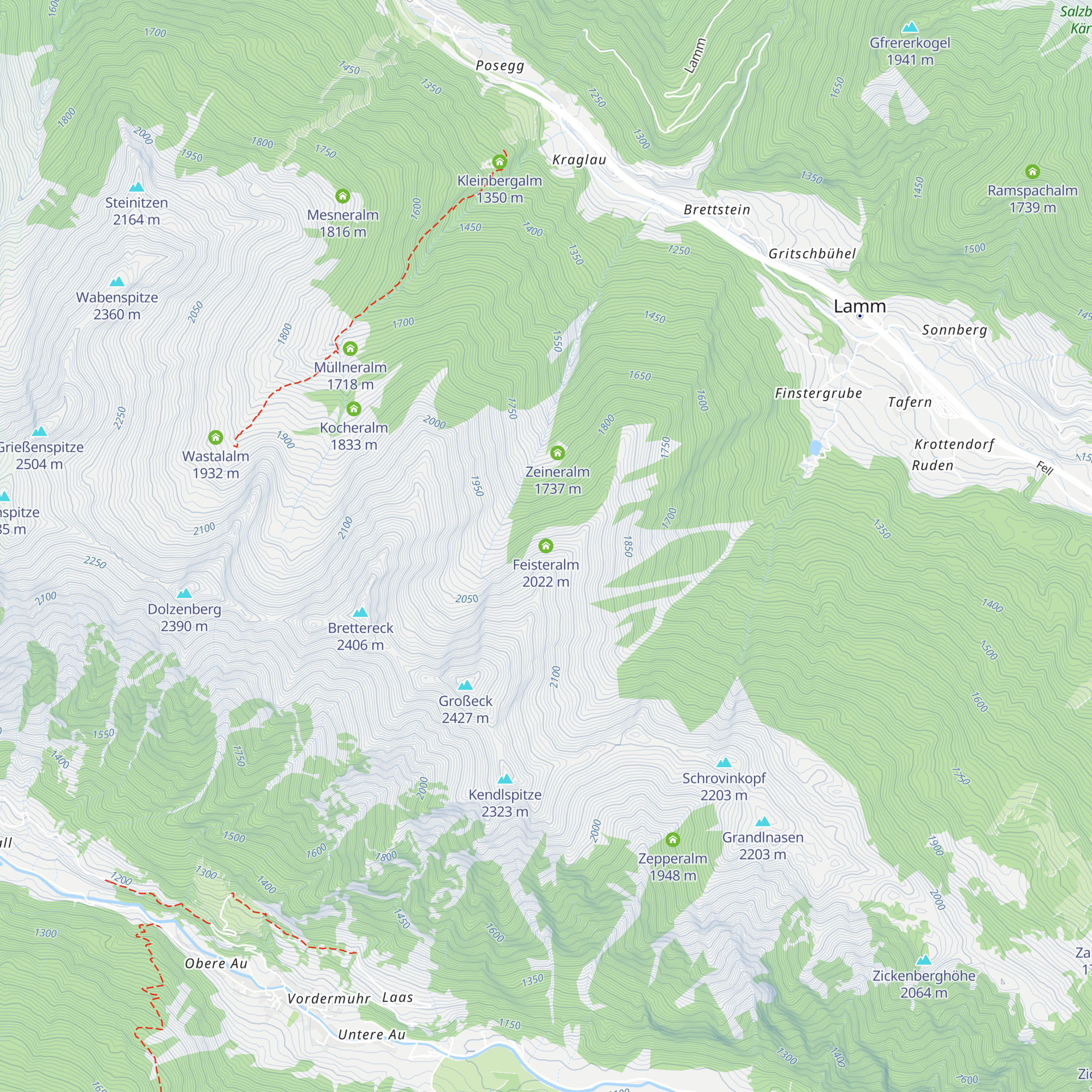 Feisteralm map