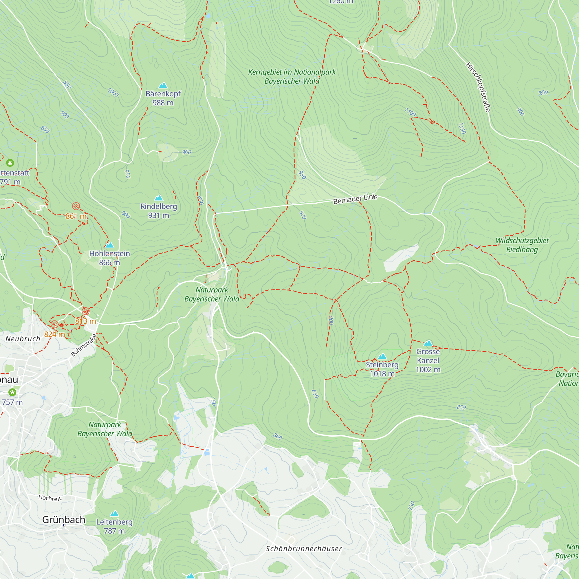 Schutzhütte Ochsenriegel map