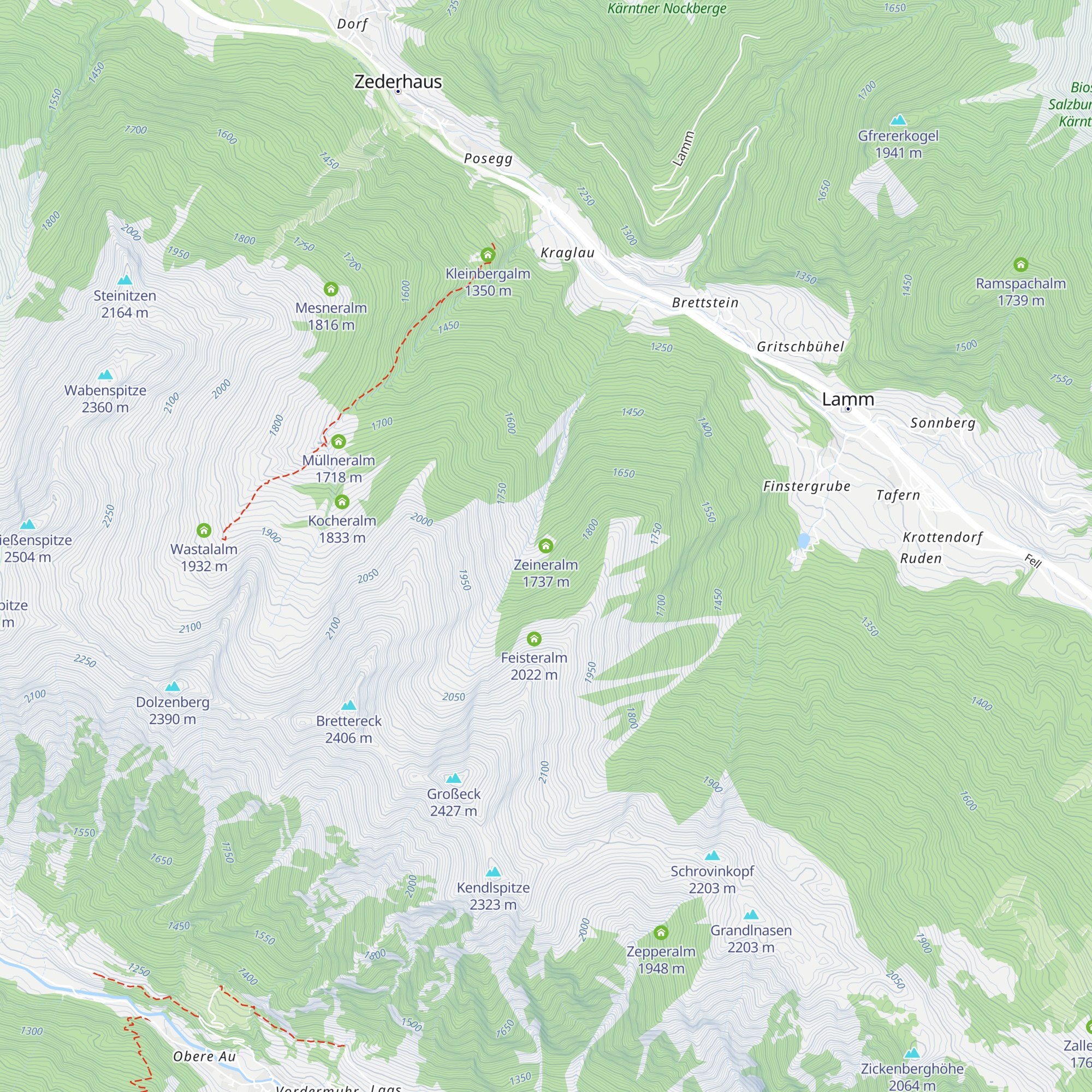 Zeineralm map