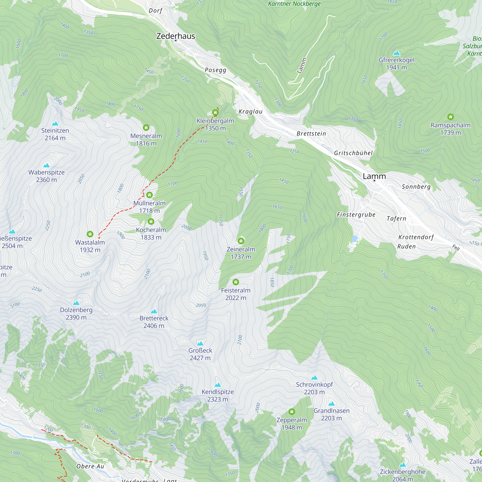Zeineralm map
