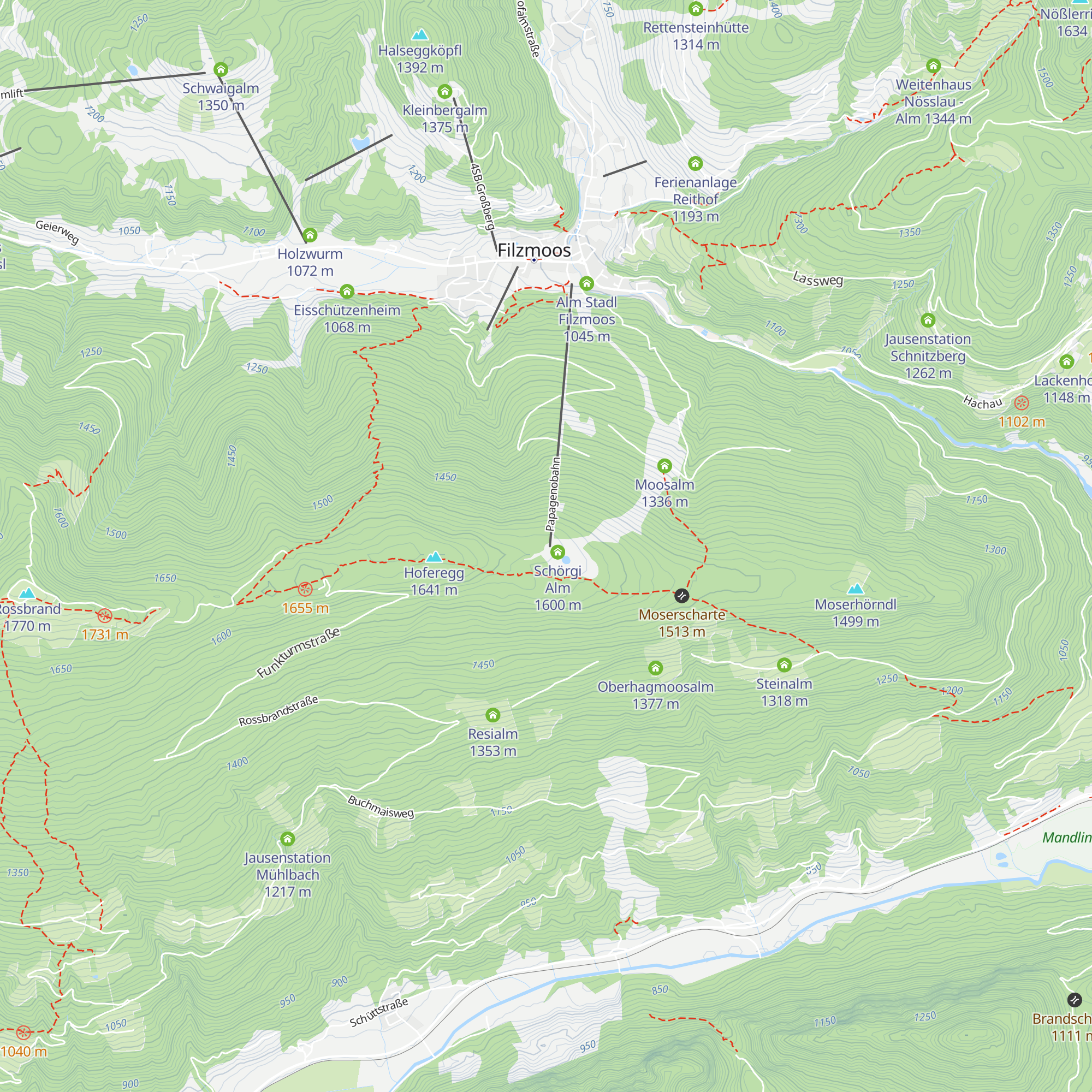 Langlaufhaus map