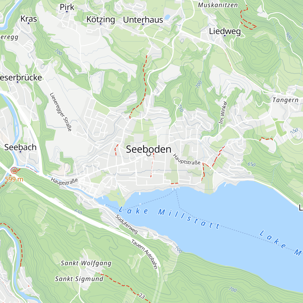 Tourismusbüro Seeboden map