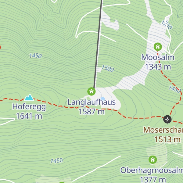 Map of Langlaufhaus
