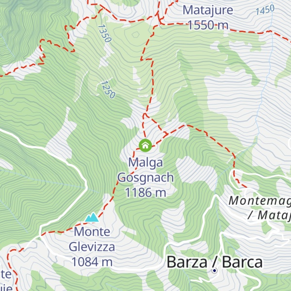 Map of Malga Gosgnach
