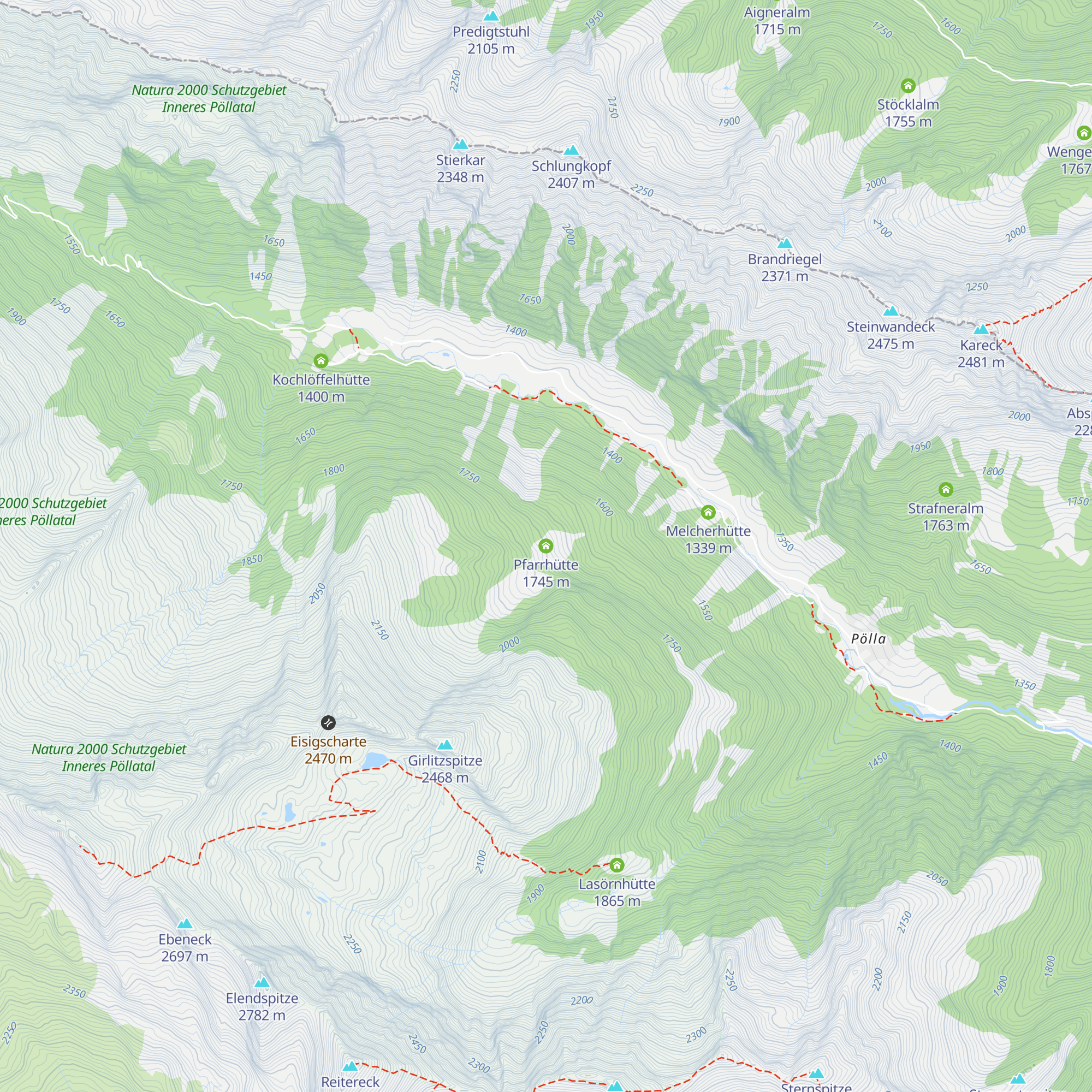 Pfarrhütte map