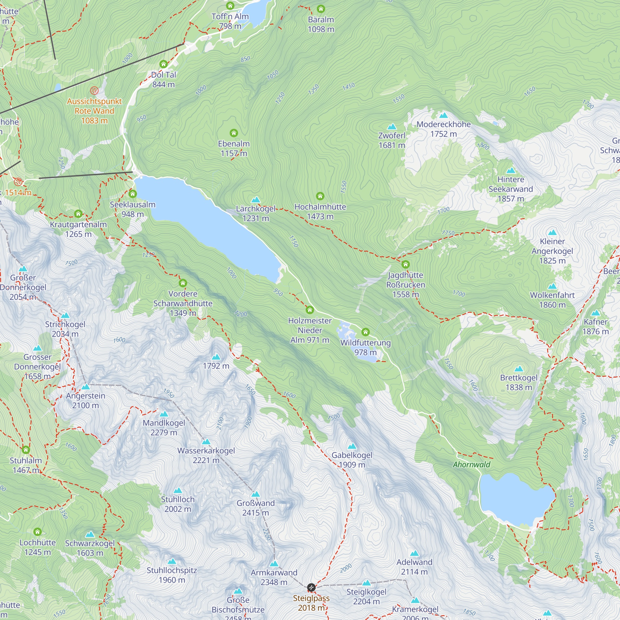 Niedere Holzmeisteralm map