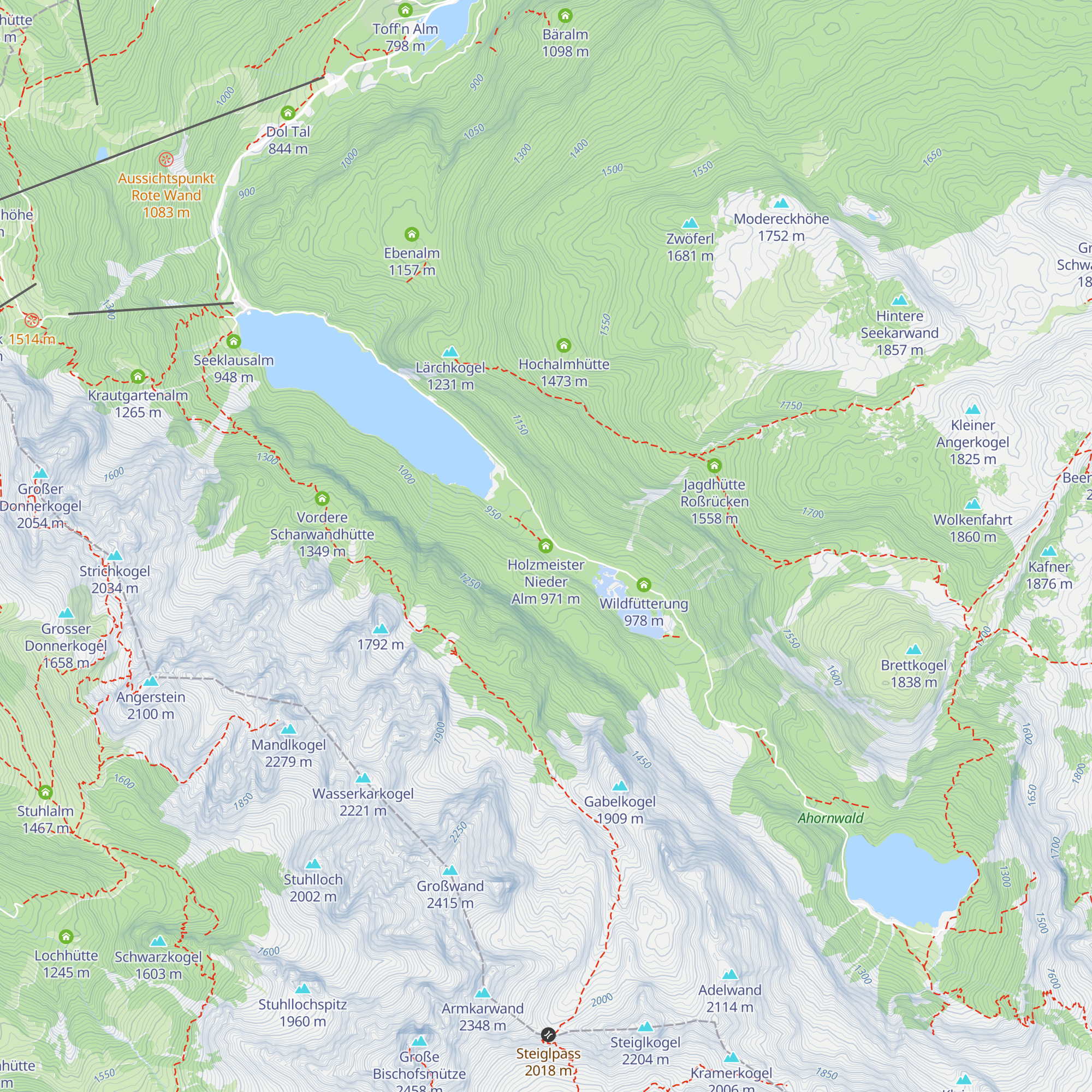 Niedere Holzmeisteralm map