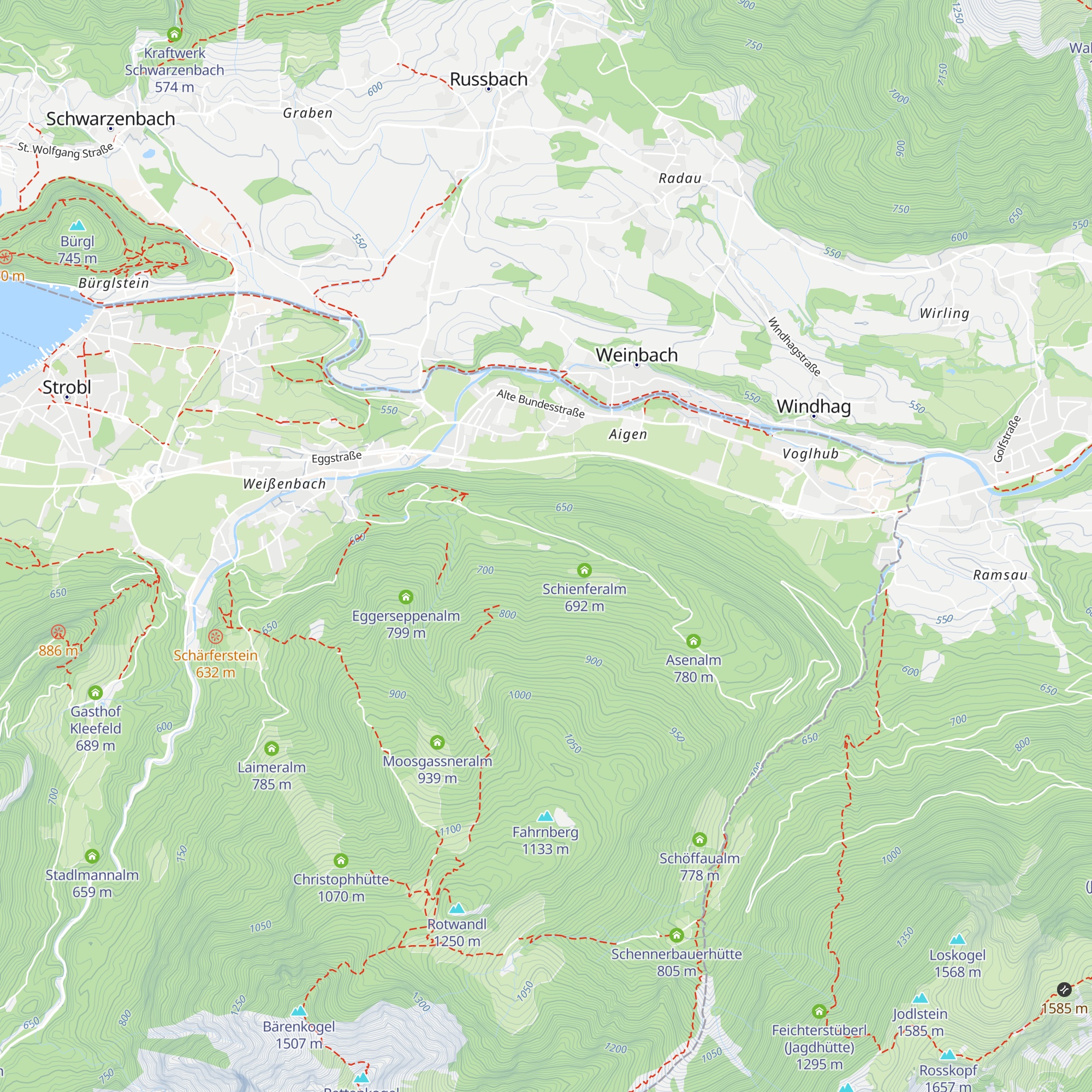 Schmalnaueralm map