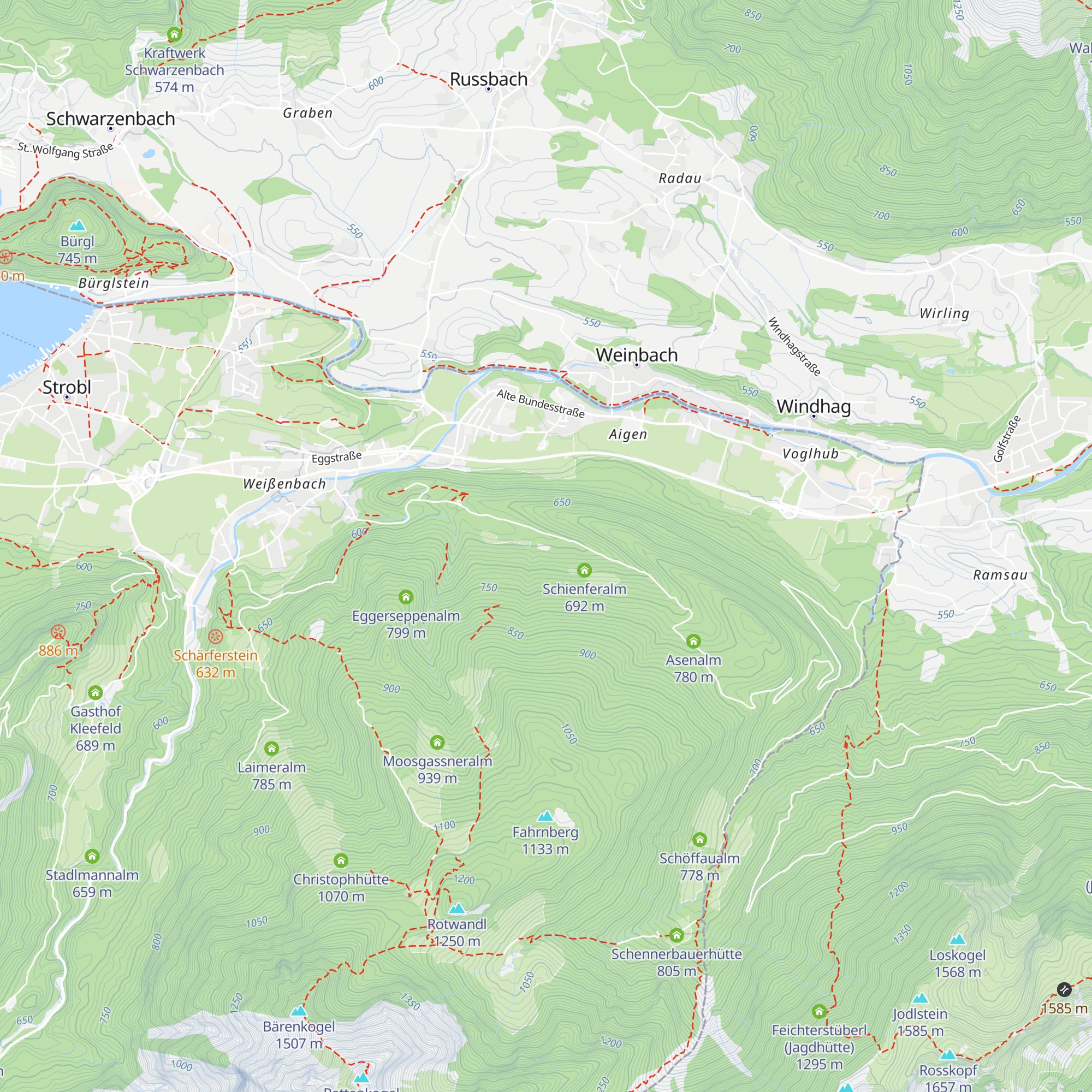 Schmalnaueralm map