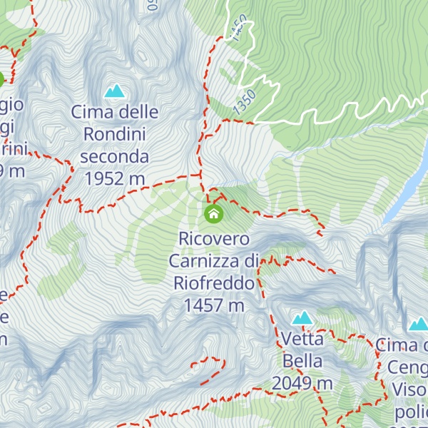 Map of Ricovero Carnizza di Riofreddo