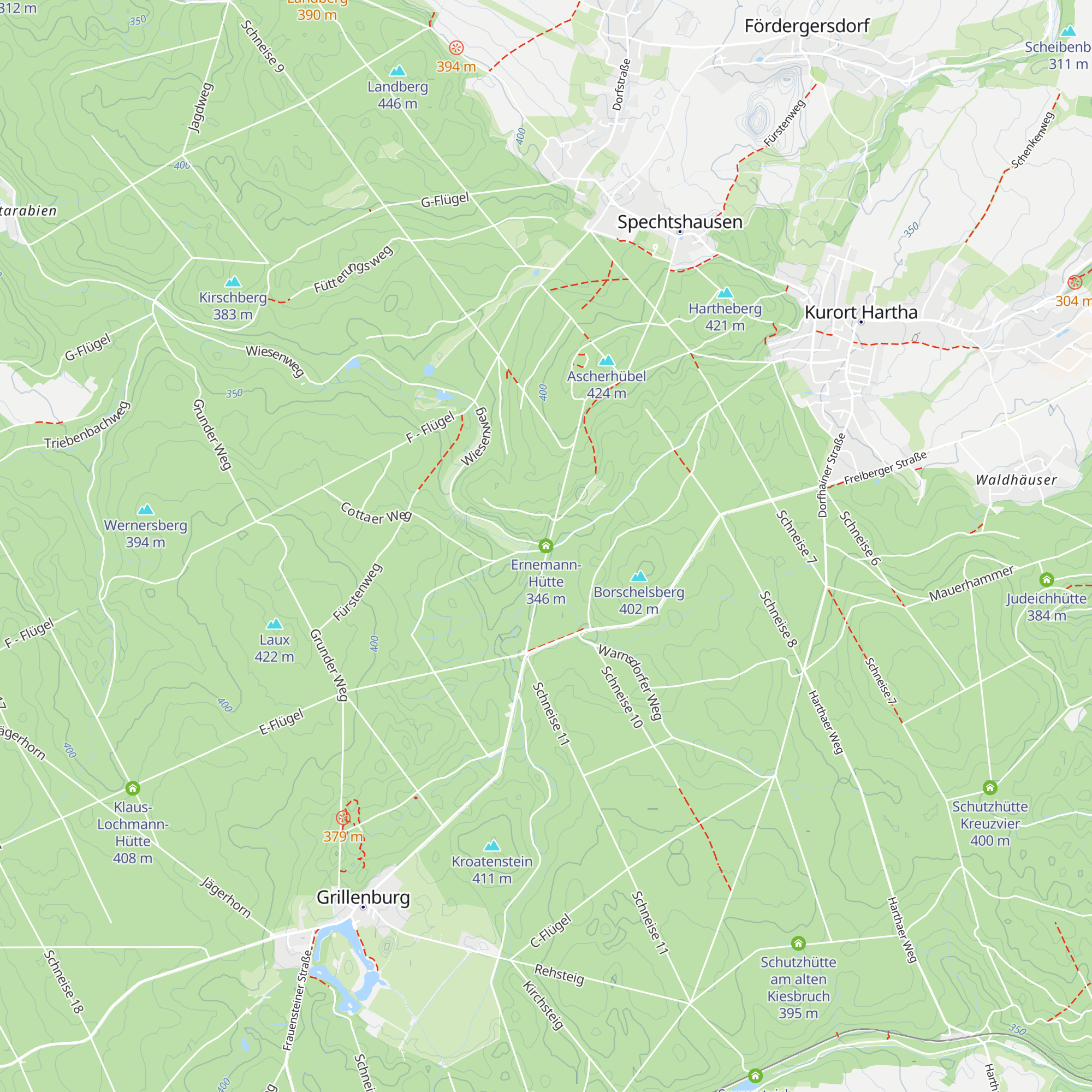Ernemann-Hütte map