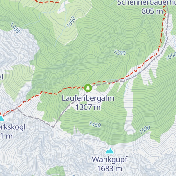 Map of Laufenbergalm