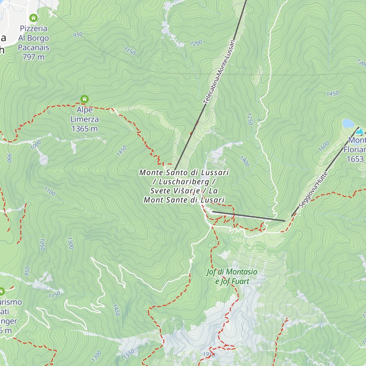 Rifugio Locanda al Convento map