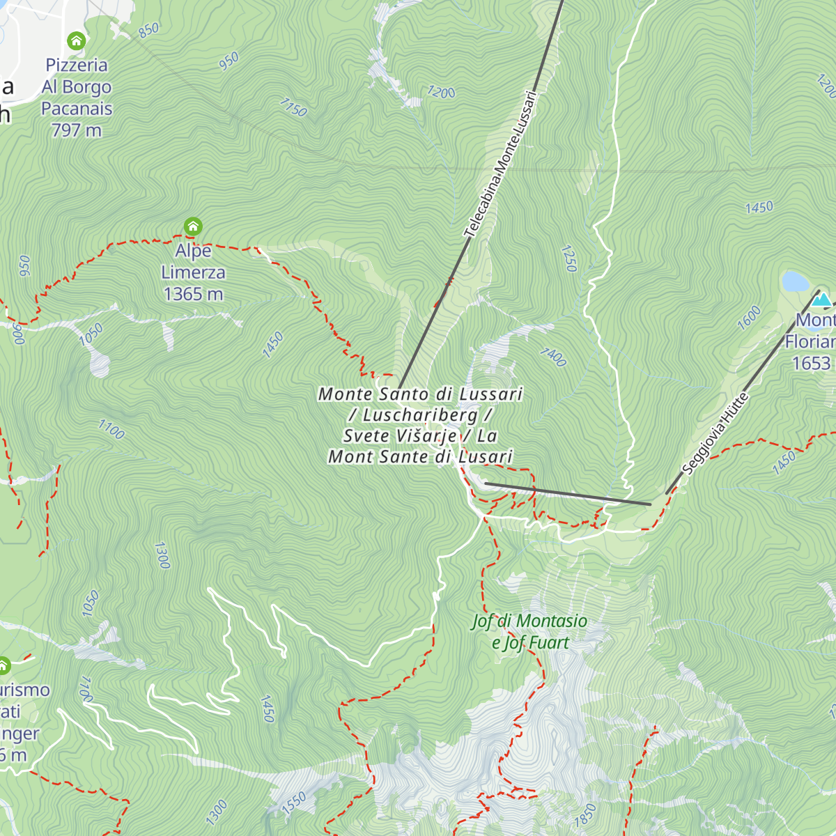 Rifugio Locanda al Convento map
