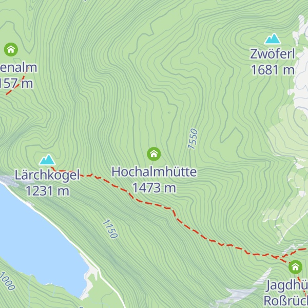Map of Hochalmhütte