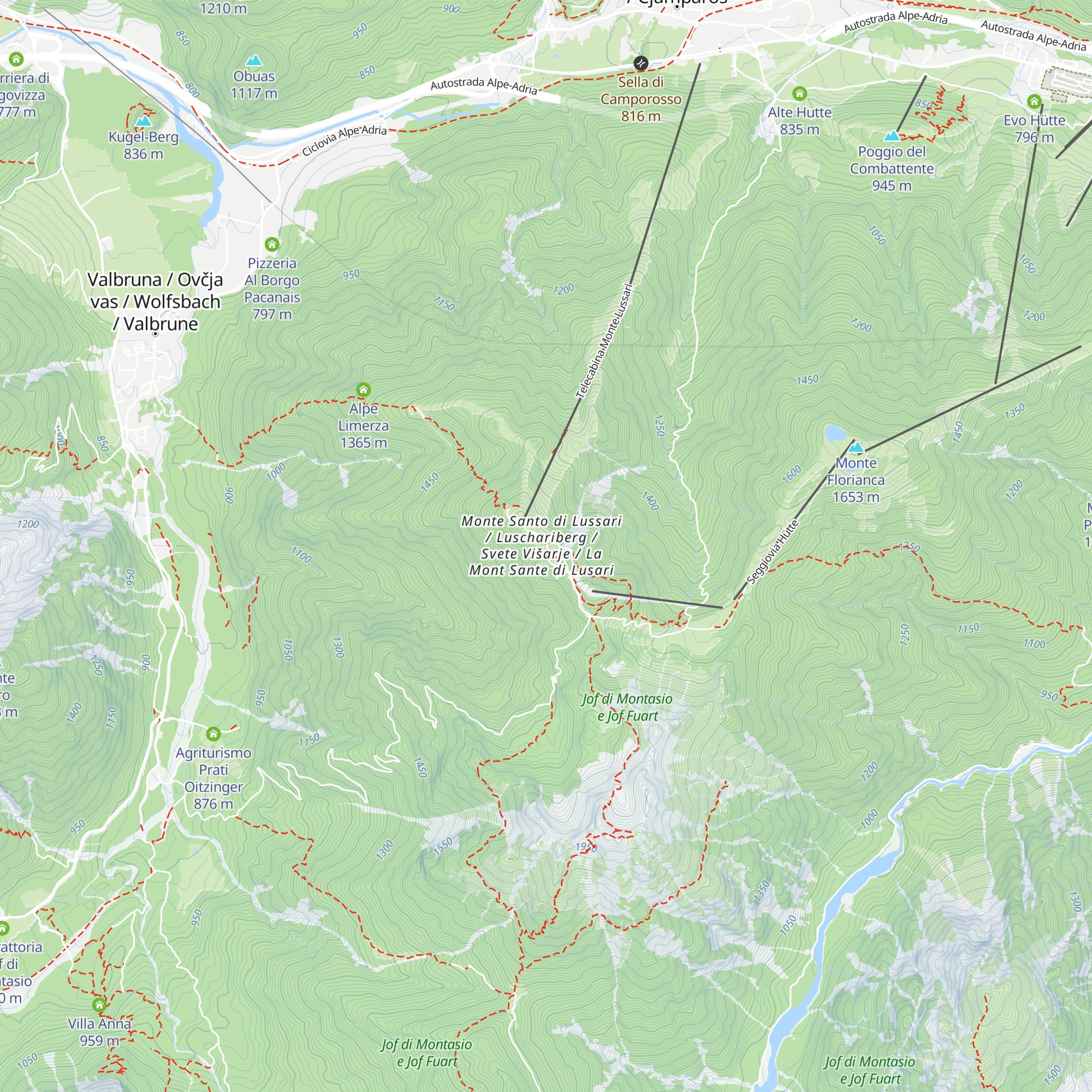Rosenwirt Hütte map