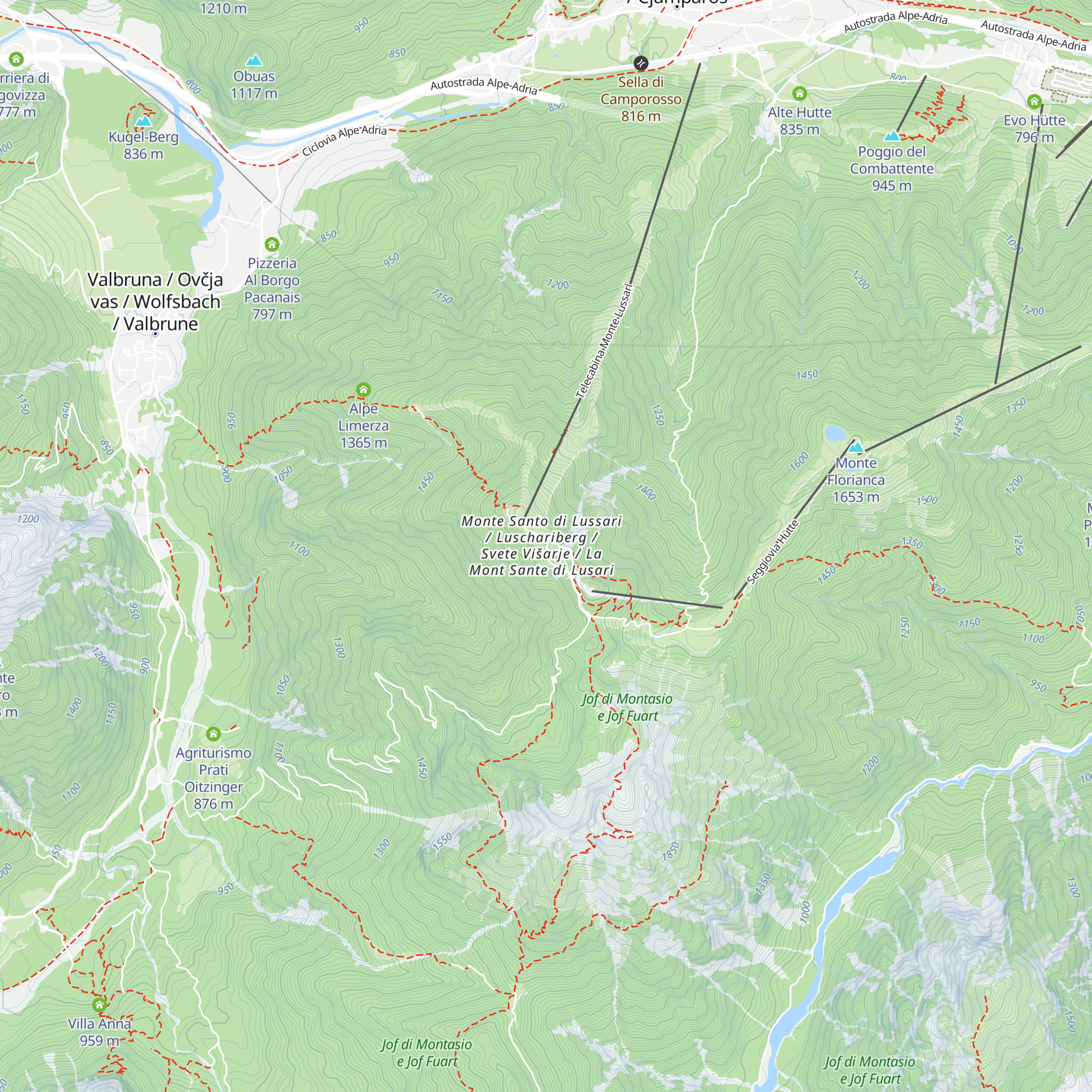 Rosenwirt Hütte map