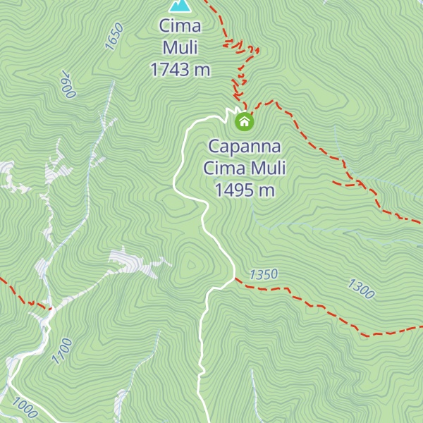 Map of Capanna Cima Muli
