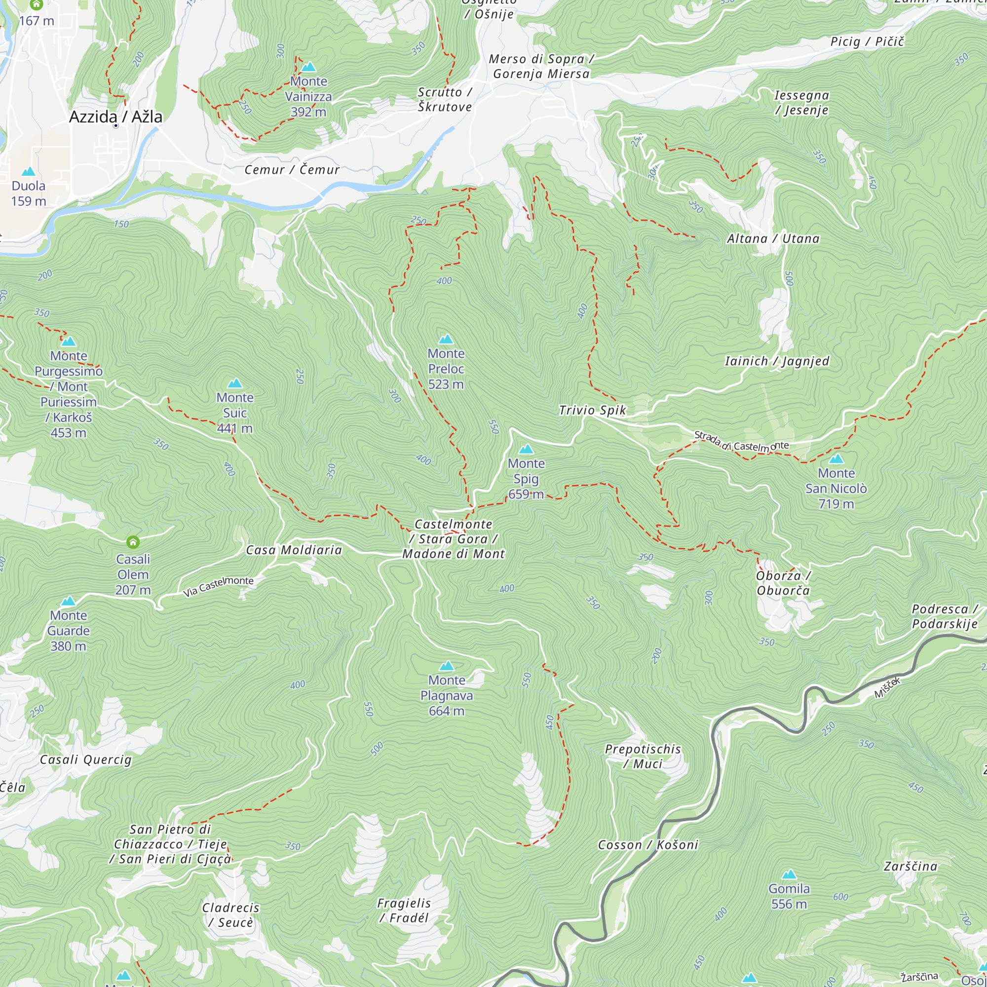 Ex distaccamento 52º Reggimento fanteria d'Arresto "Alpi" map