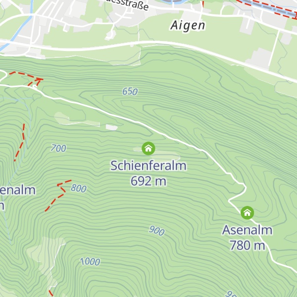 Map of Schienferalm