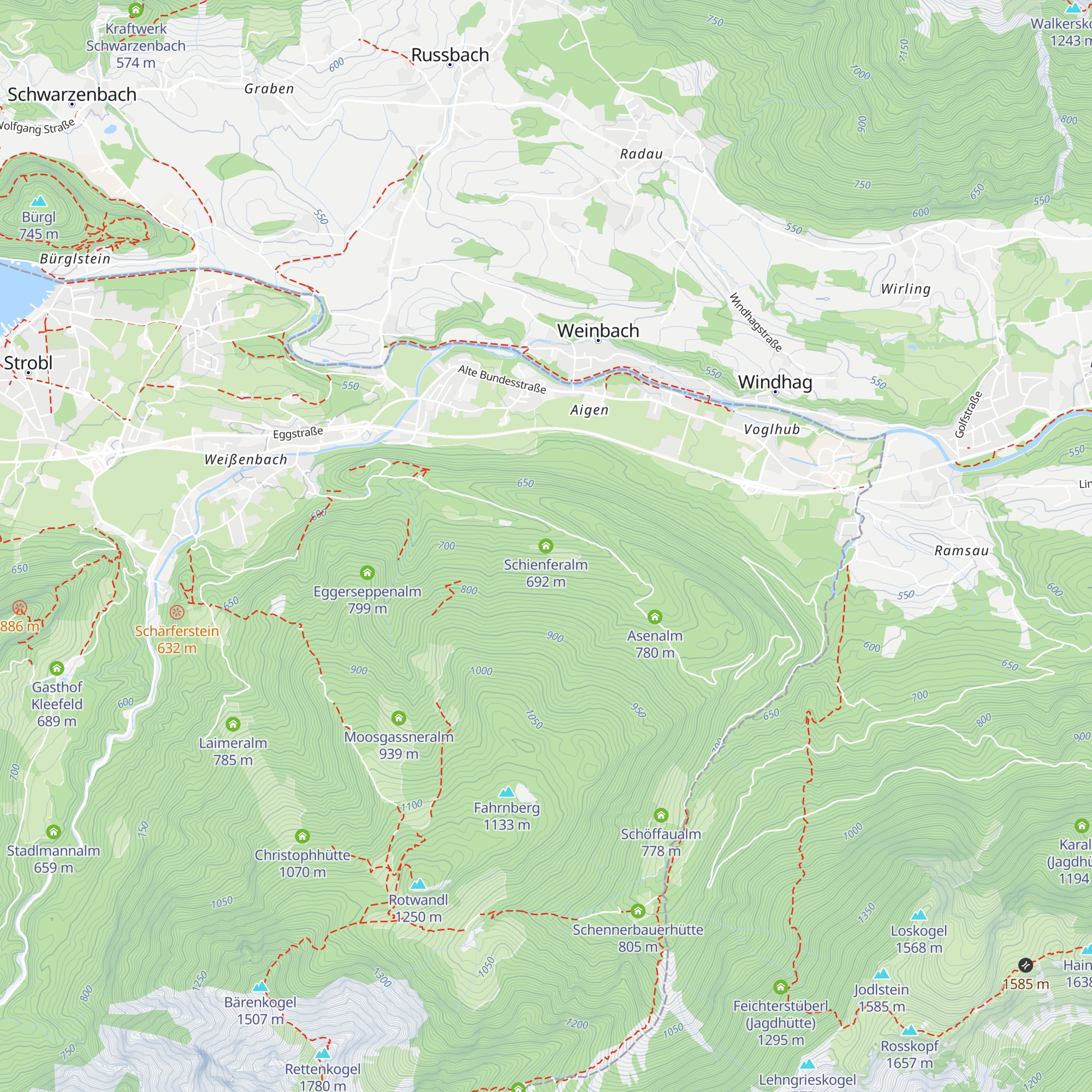 Schienferalm map