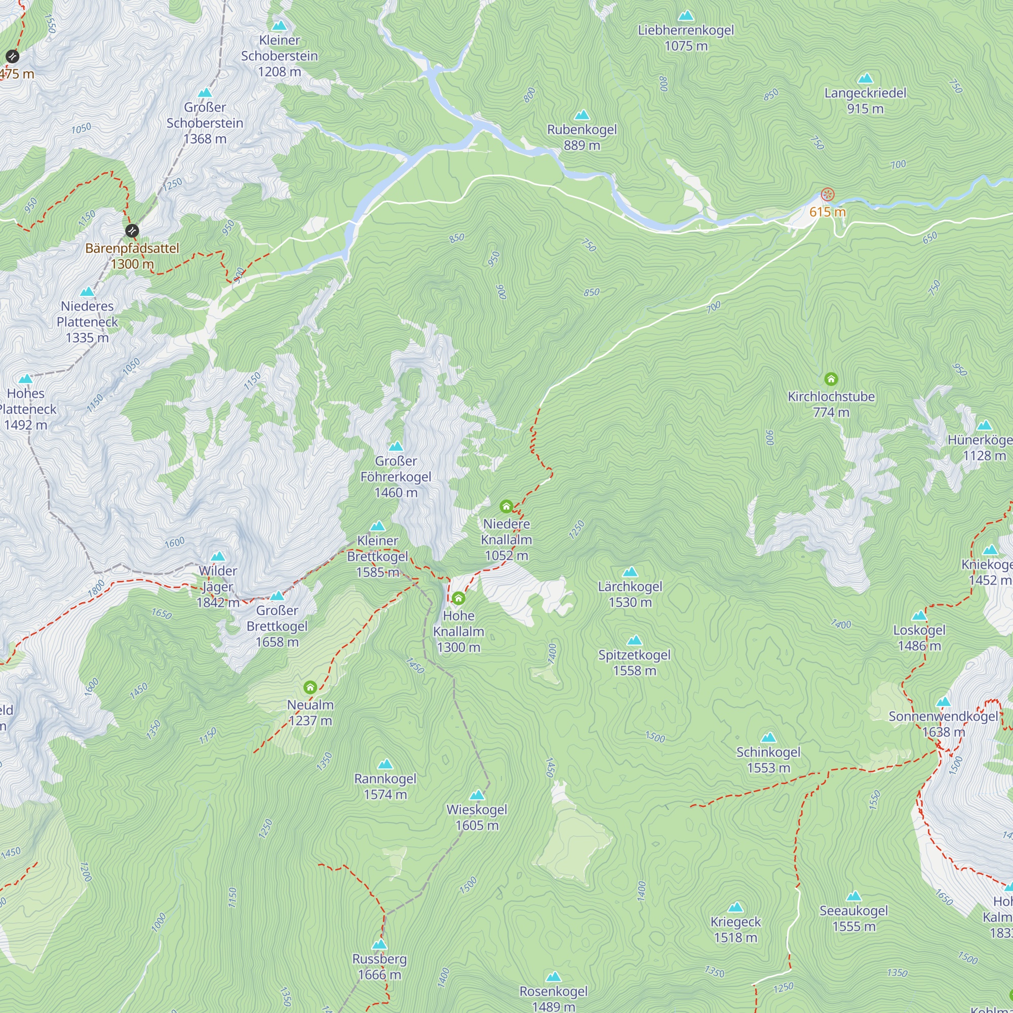 Niedere Knallalm map