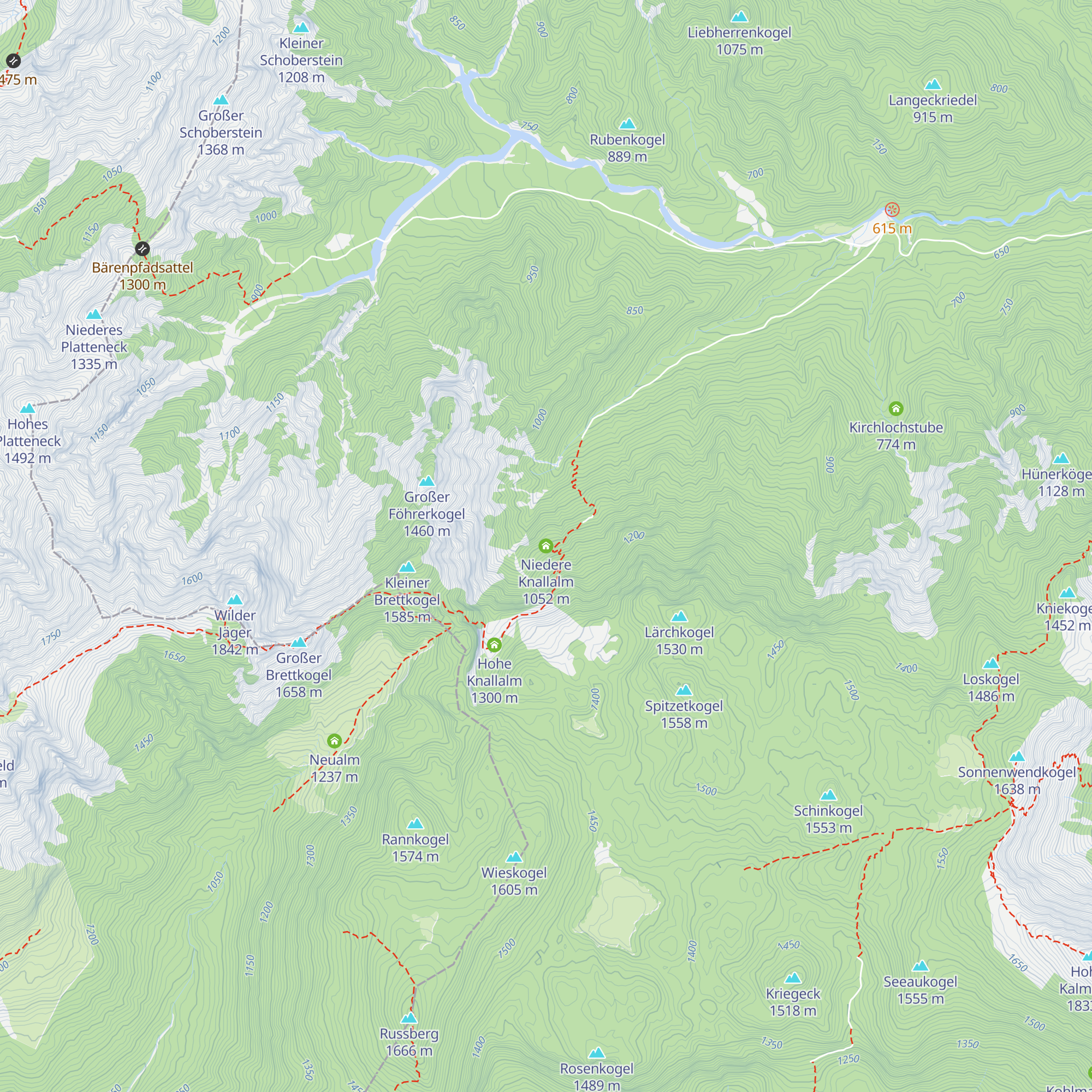 Niedere Knallalm map
