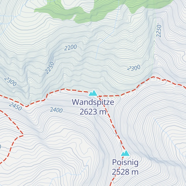 Map of Wandspitze