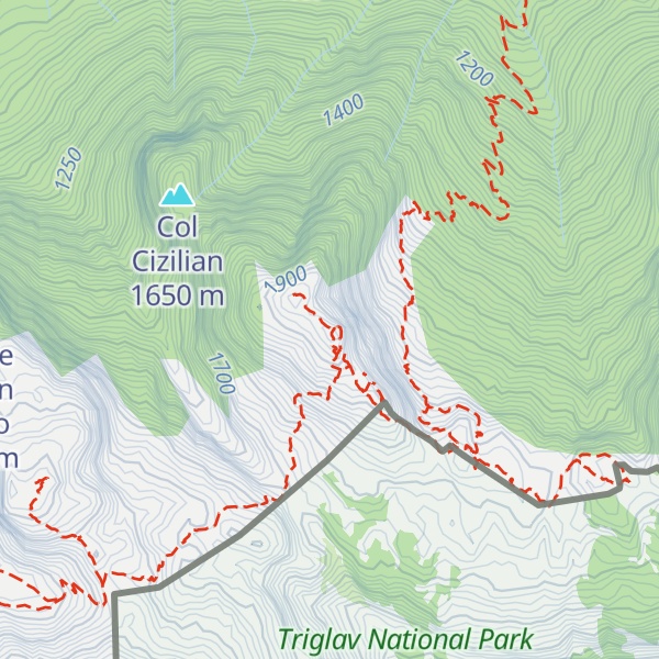 Map of Mogenza piccola