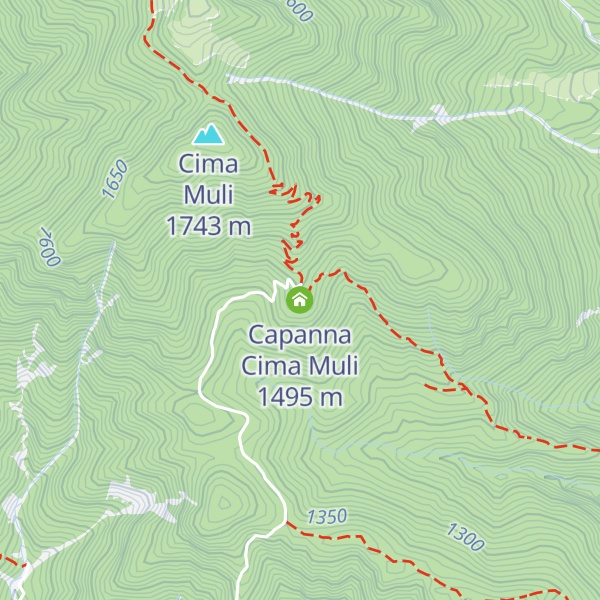 Map of Capanna Cima Muli