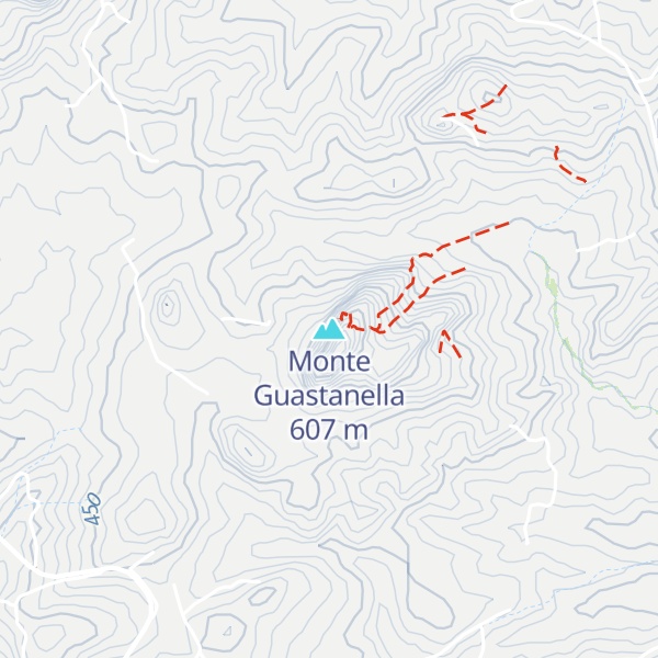 Map of Monte Guastanella