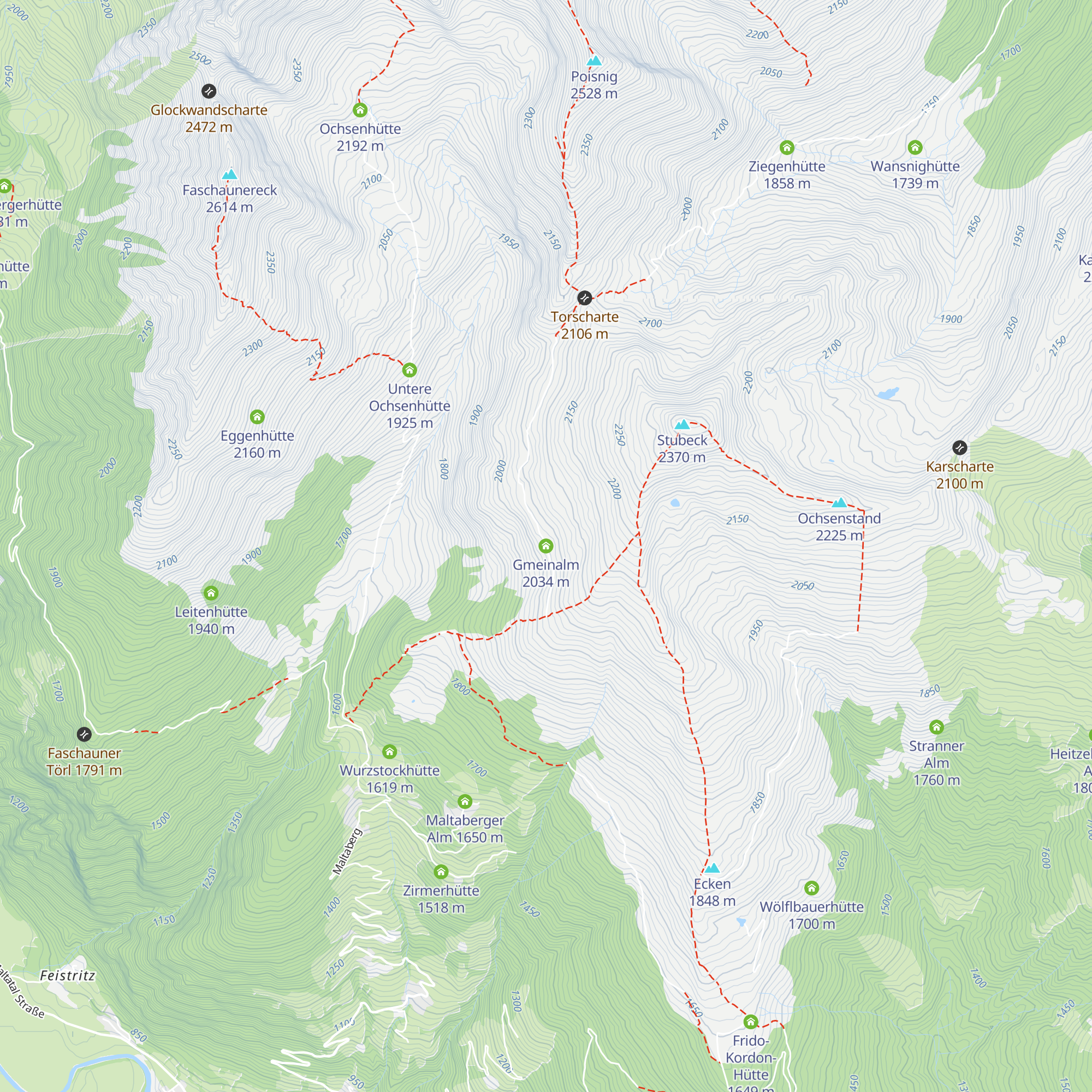 Gmeinalm map