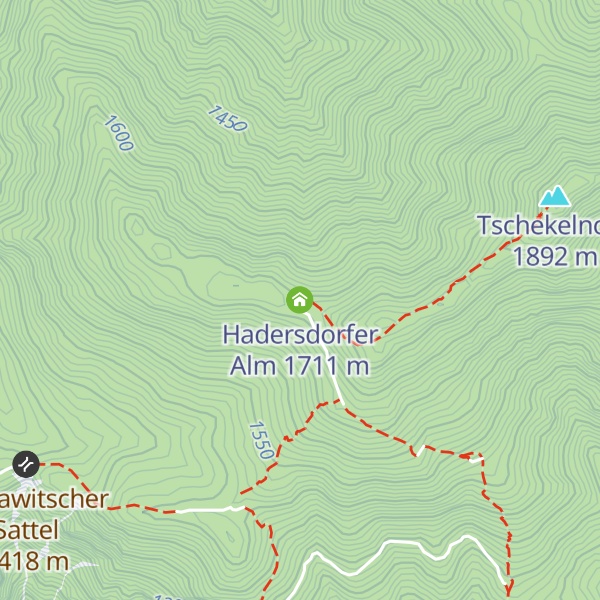 Map of Hadersdorfer Alm
