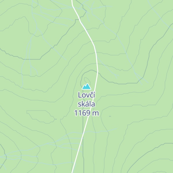 Map of Lovčí skála