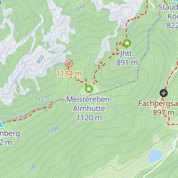 Map of Meistereben-Almhütte