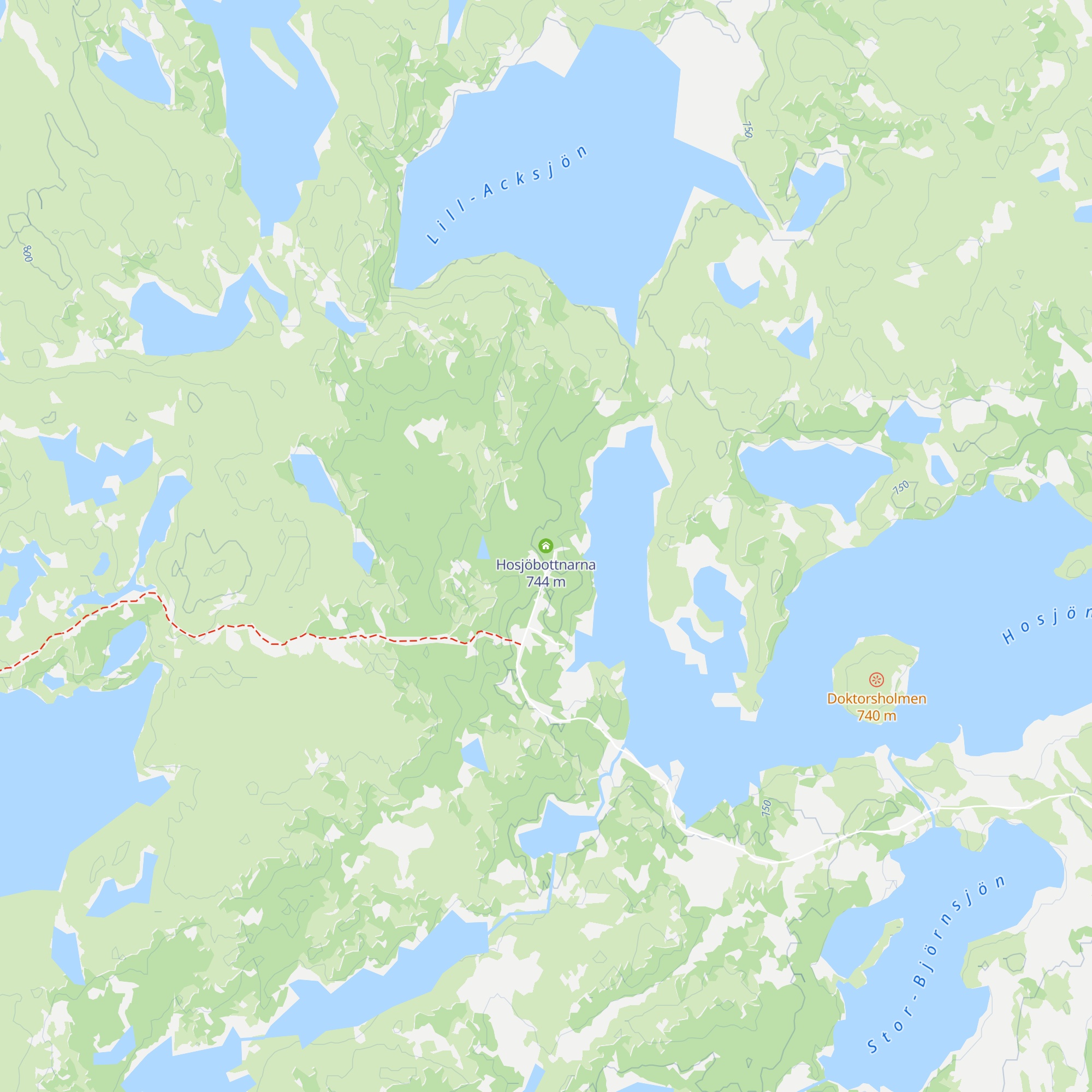 Hosjöbottnarna map