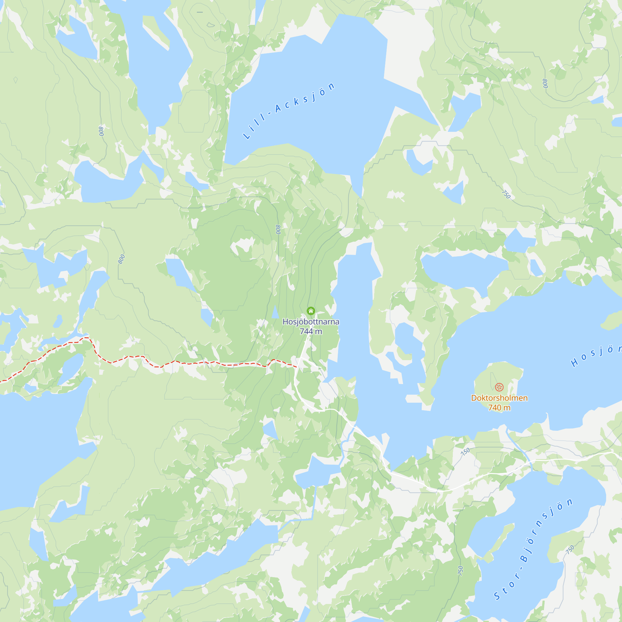 Hosjöbottnarna map
