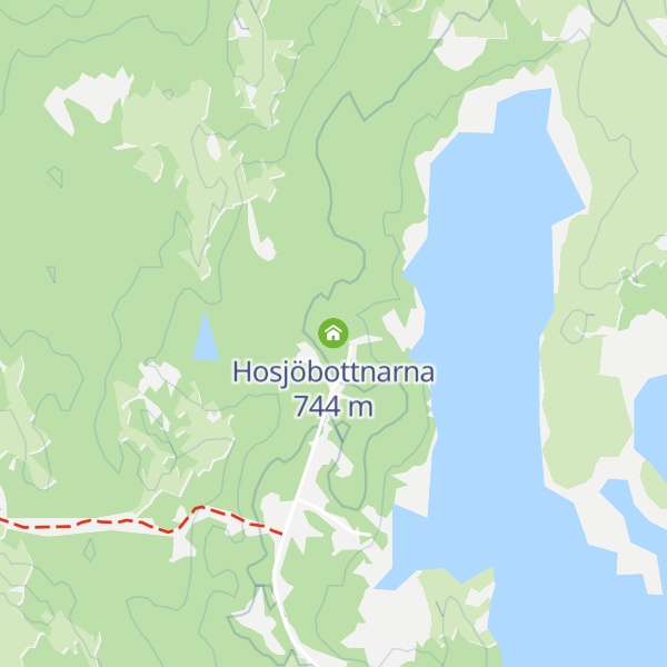 Map of Hosjöbottnarna