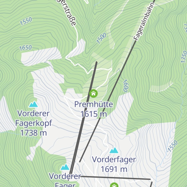 Map of Premhütte