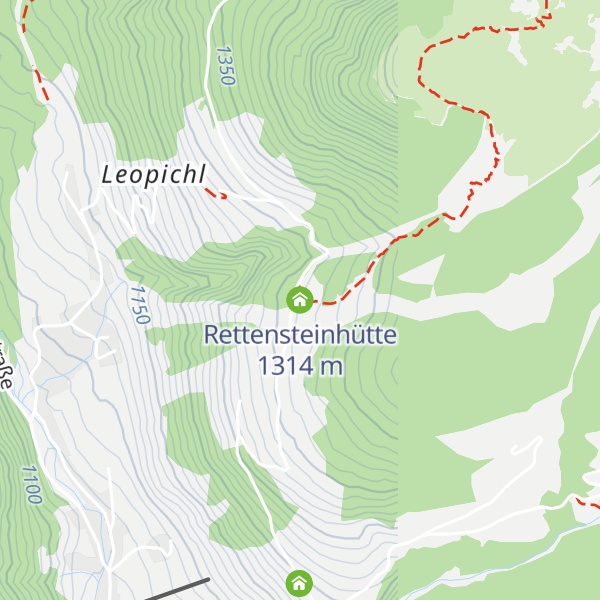 Map of Rettensteinhütte