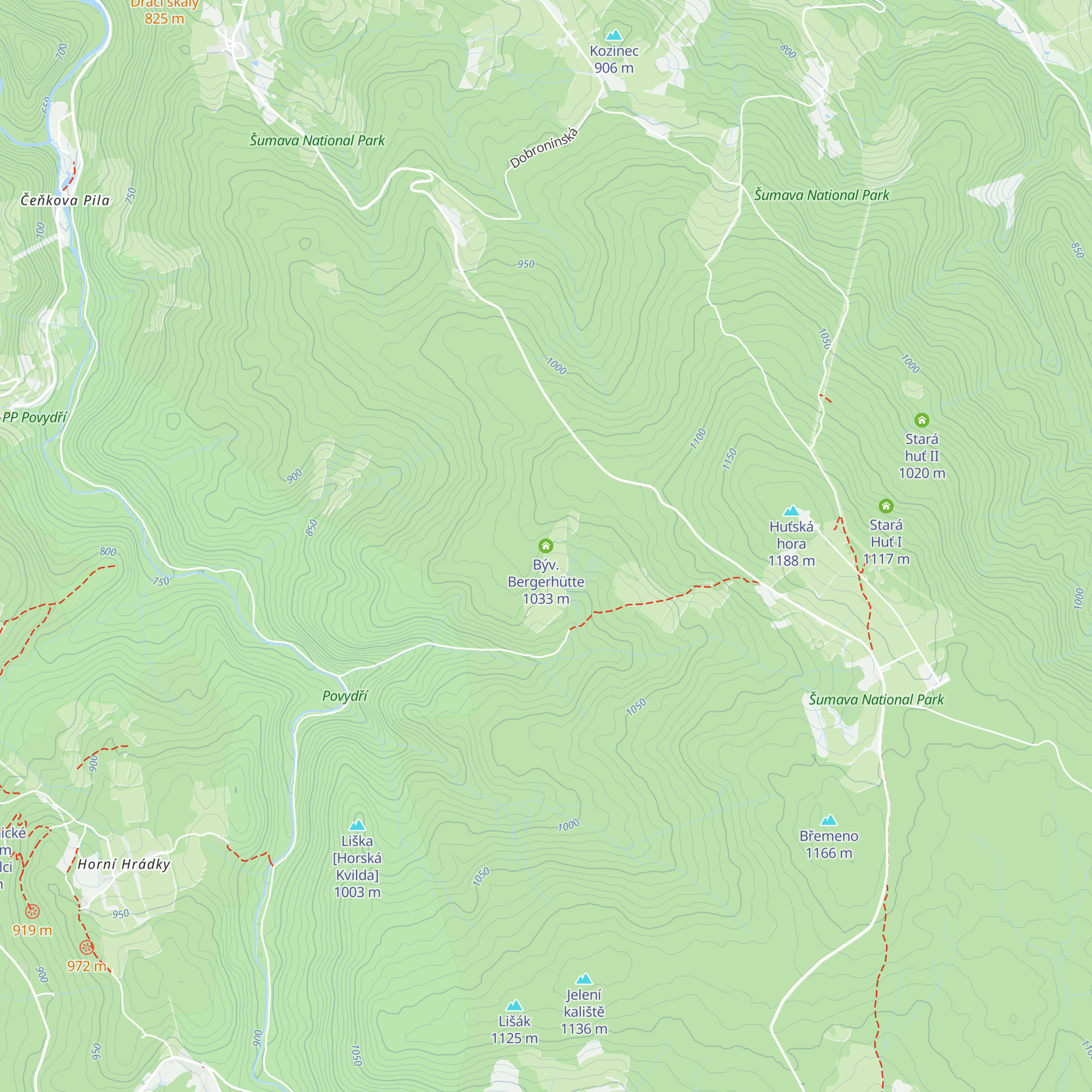 Býv. Bergerhütte map