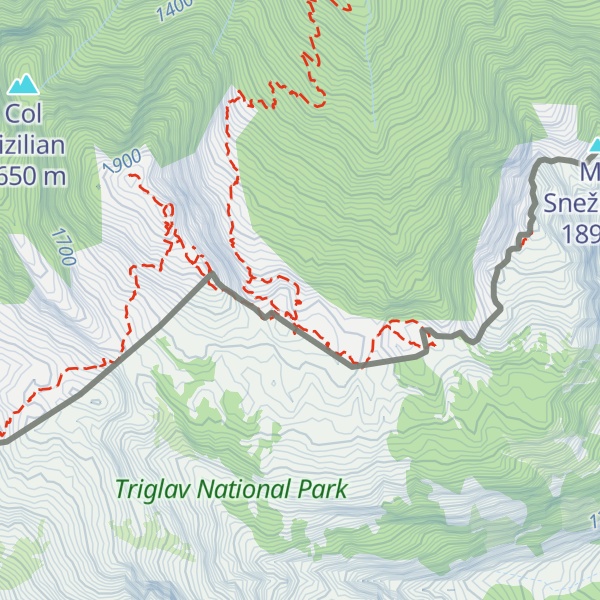 Map of Bivacco Daniele Bertolutti