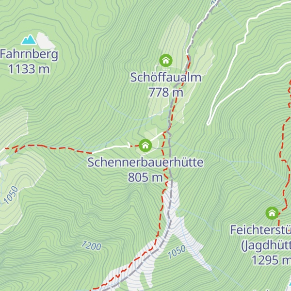 Map of Schennerbauerhütte