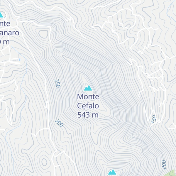 Map of Monte Cefalo