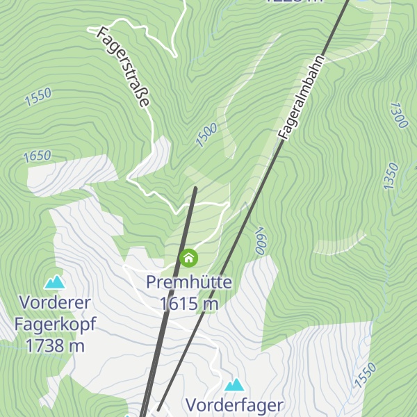 Map of Unterbergalm